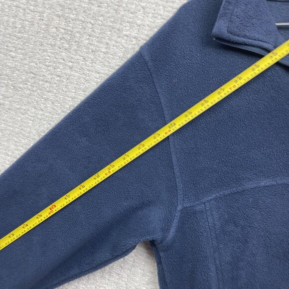 Columbia Navy Blue Polar Fleece Full Zip Jacket Men M Outdoor Hiking Winter Ski - Picture 8 of 11